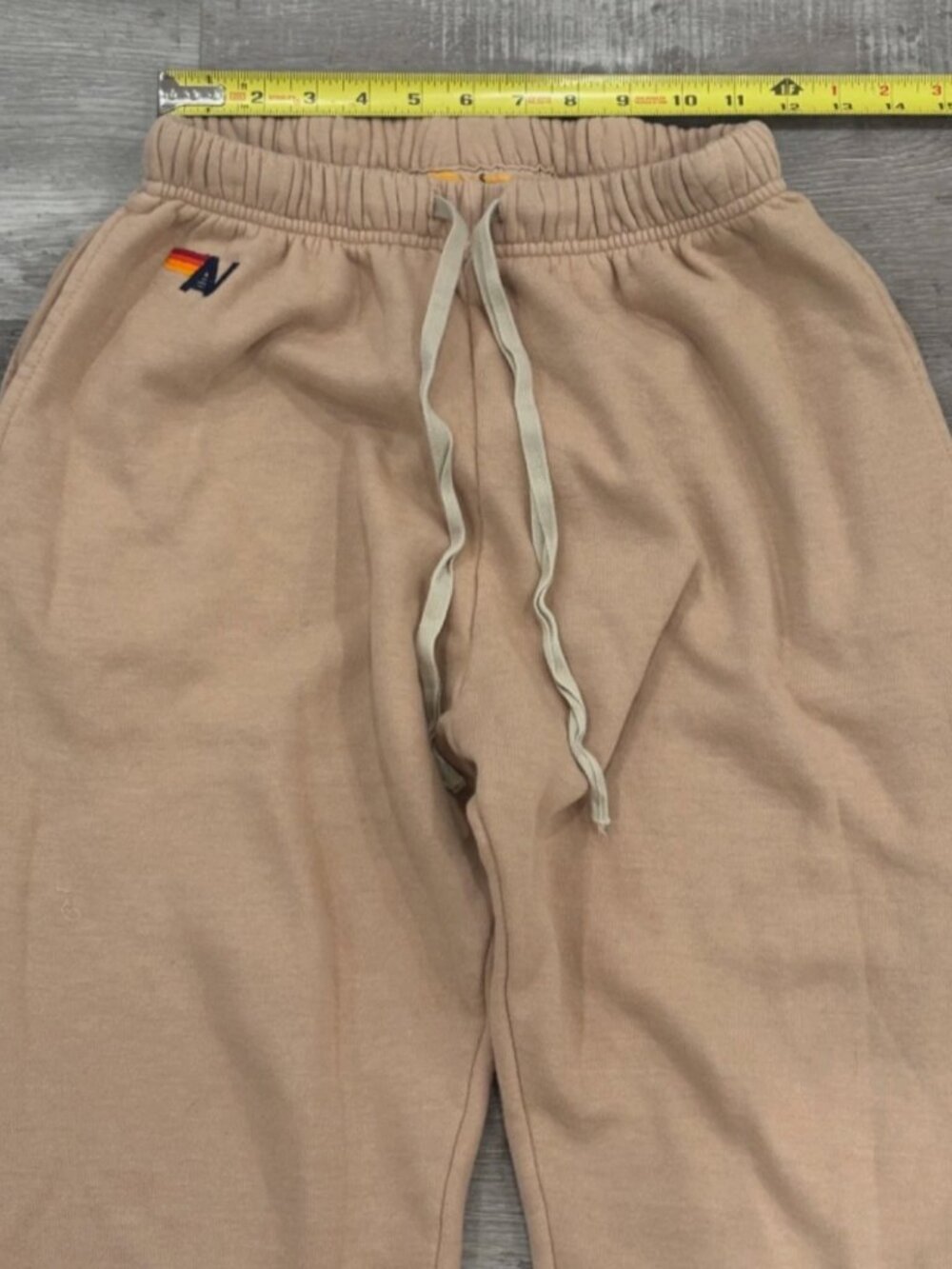 Aviator Nation Bolt Sweatpants Sand Mocha Womens S - Picture 8 of 8